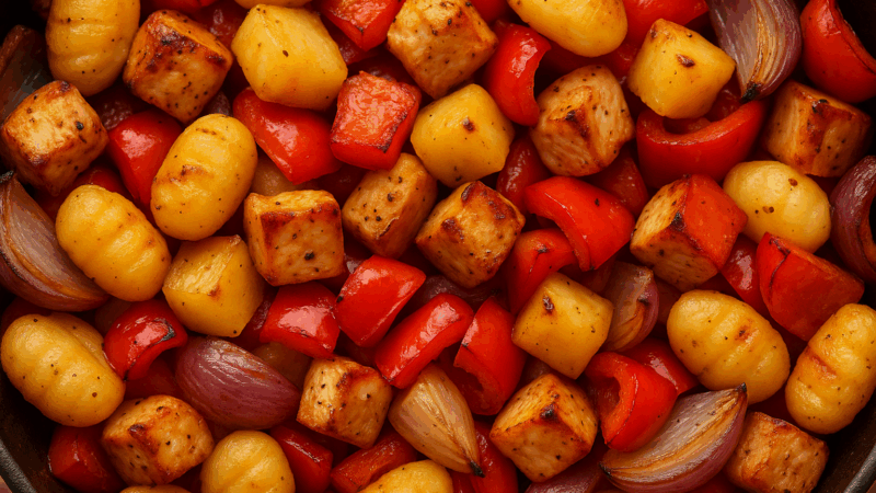 Gnocchi und Hawaii-Hähnchen aus dem Airfryer